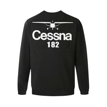 CESSNA - 182 Men's Oversized Fleece Crew Sweatshirt e-joyer